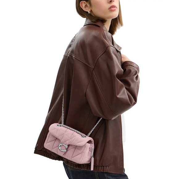 Coach Tabby Shoulder Bag 20 With Pink Denim Quilting - Picture 4 of 10